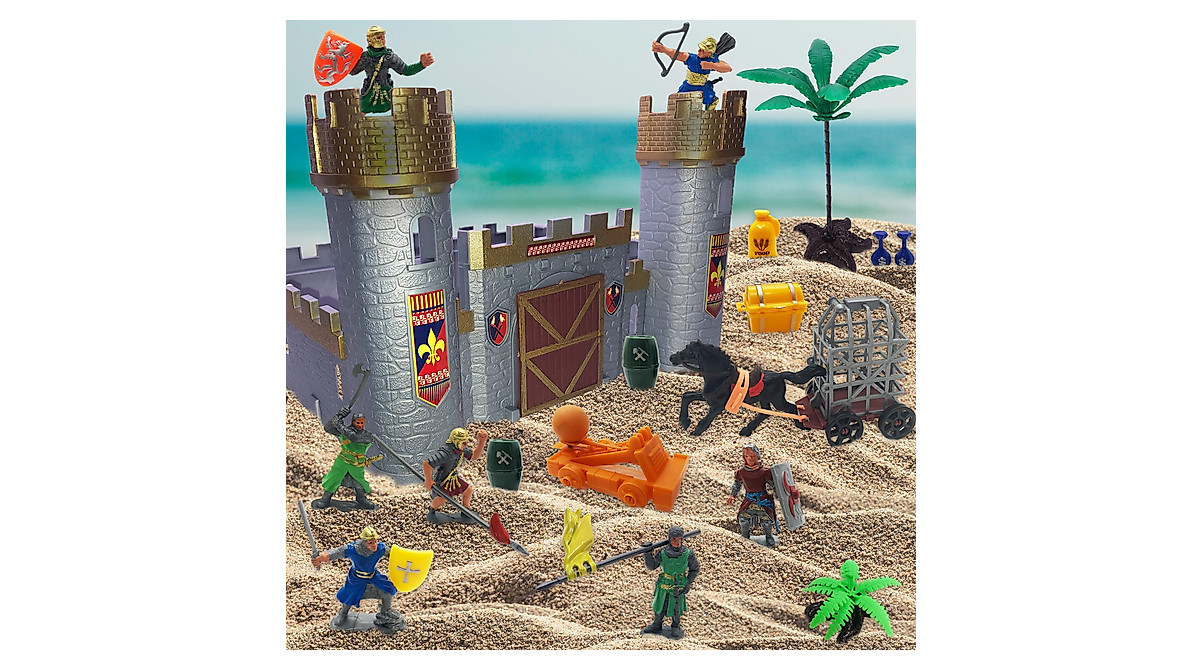 Medieval Castle Knights Playset - 27-Piece Deluxe Set