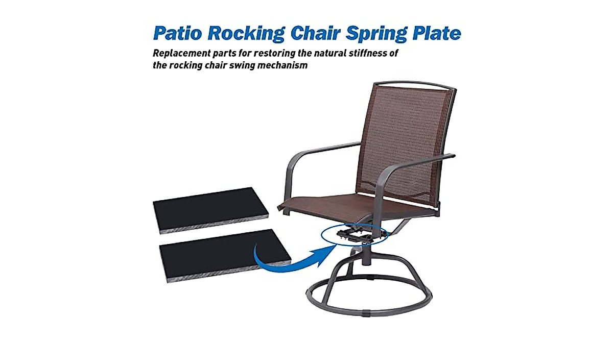 Tiga Patio Rocker Spring Plates - Durable Universal Fiberglass Support