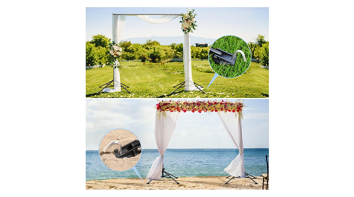 Upgrade 6.5x10ft Adjustable Backdrop Stand for Events