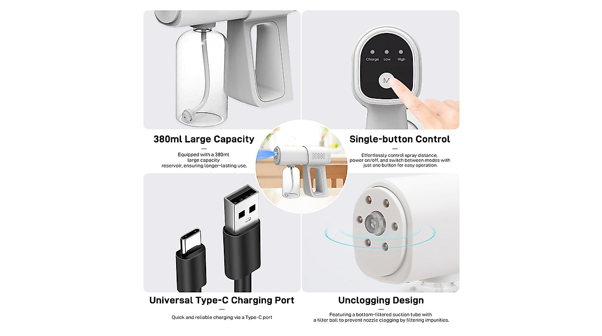 Professional Wireless Disinfectant Fogger for Easy Sanitization