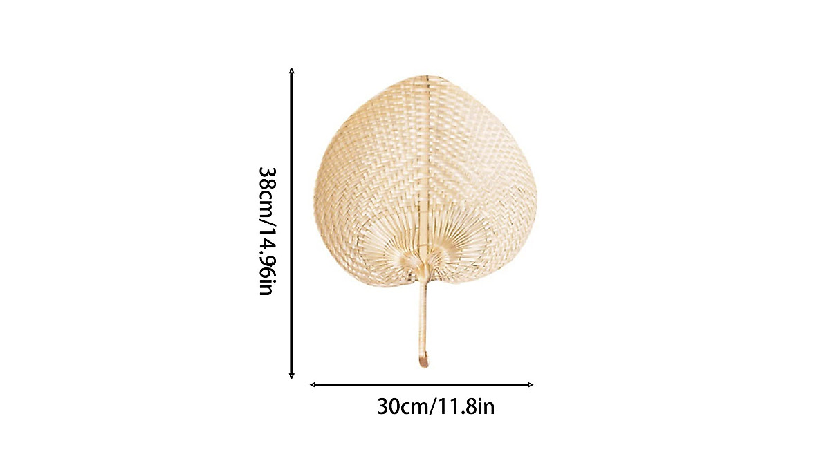 GUITU Handmade Bamboo Raffia Fans for Summer