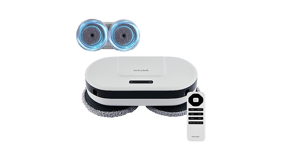 EVERYBOT Edge2 Robot Mop 2024 Upgrade | Powerful & Quiet Floor Cleaner