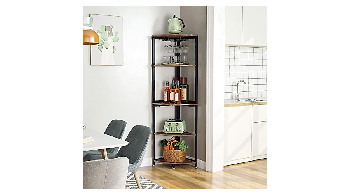 Tribesigns 5 Tier Corner Shelf - Stylish Storage Solution