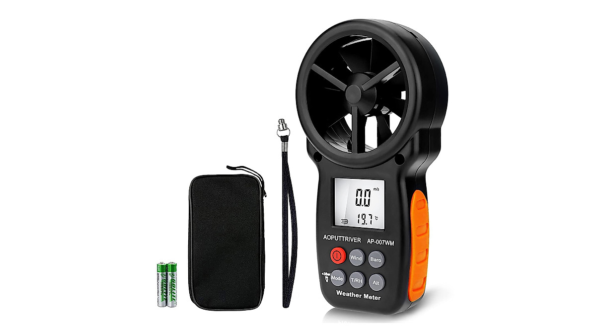 AP-007WM Digital Anemometer Barometer: 6-in-1 Wind Meter