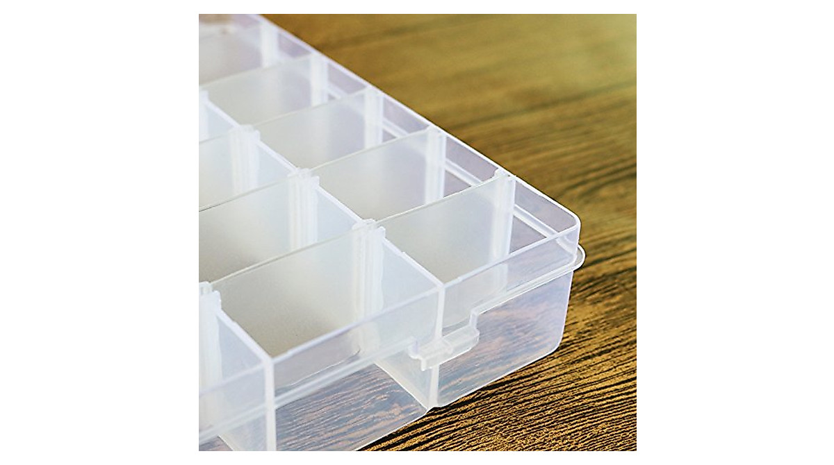Organize With Rayol 36 Grids Plastic Storage Box - 2 Pack