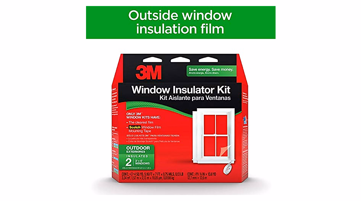 3M Outdoor Window Insulation Kit - Save on Heating Costs