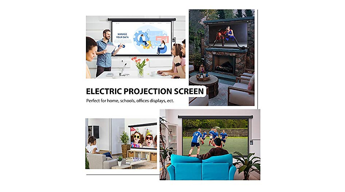 VIVOHOME 100 Inch Electric Motorized Projector Screen | 4K Ultra HD