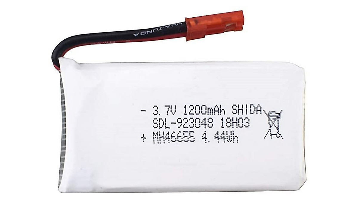 4-Pack Replacement Batteries With Charger For SP650 Drone - 3.7V 1200mAh LiPo Power