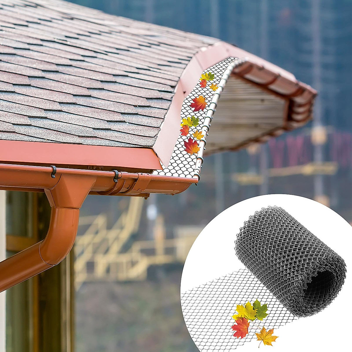 4 Rolls Gutter Guards - Effective Drainage Protection