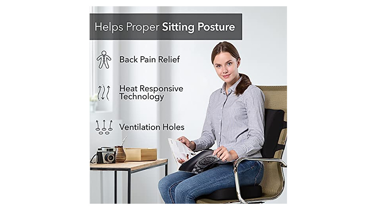 Everlasting Comfort Cushion & Lumbar Support for Relief