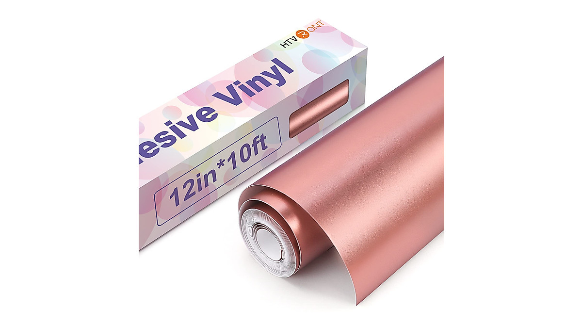 HTVRONT Rose Gold Metallic Vinyl - Easy Crafting