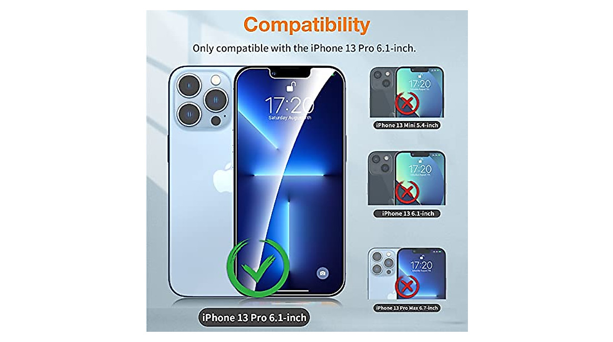 EGV iPhone 13 Pro Screen & Camera Protector Pack | 9H Hardness