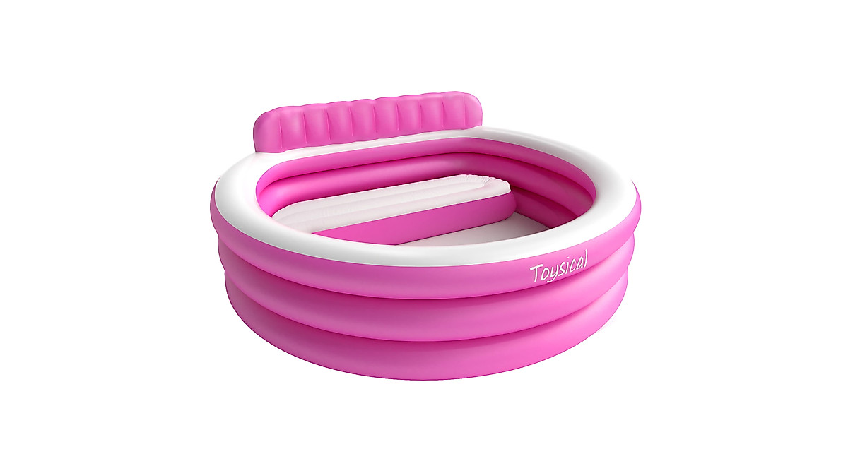 Toysical Inflatable Round Pool for Kids & Adults - Easy Setup & Durable