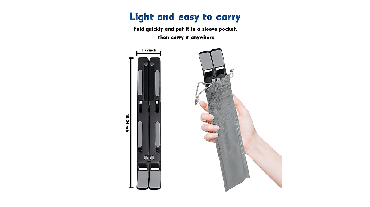 EMOME Adjustable Laptop Stand for Desk and Travel | Up to 16 Inches