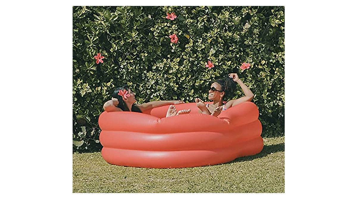 Ban.do Red Heart Inflatable Pool for Summer Fun