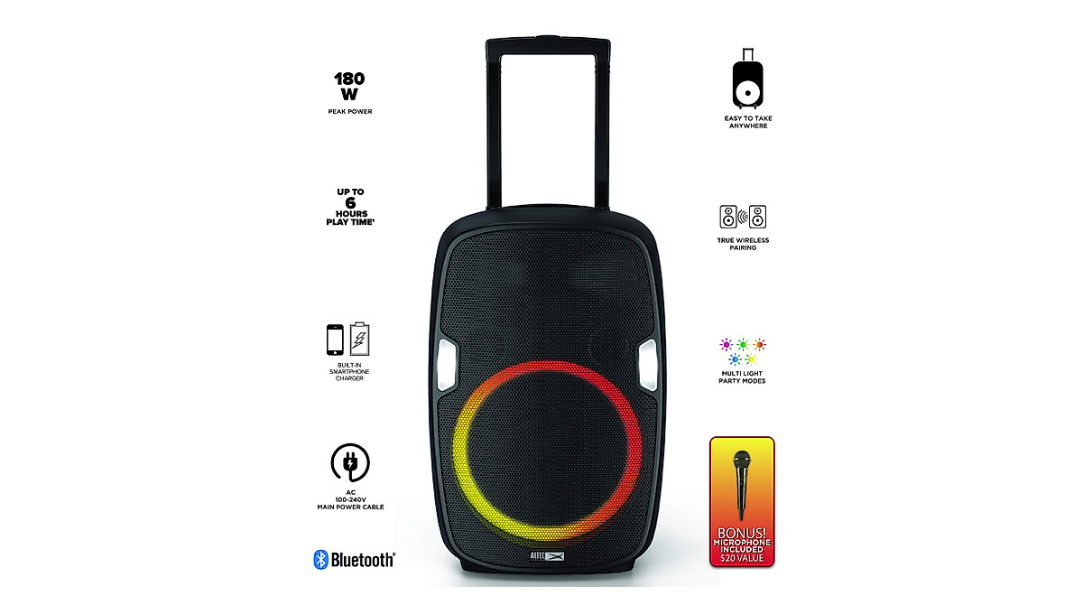 Altec Lansing SoundRover Wireless Bluetooth Speaker for Parties
