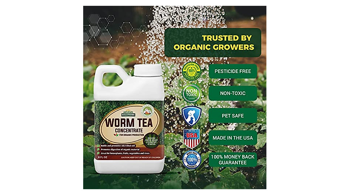 PetraTools Worm Tea Fertilizer for Healthy Gardens & Lawns