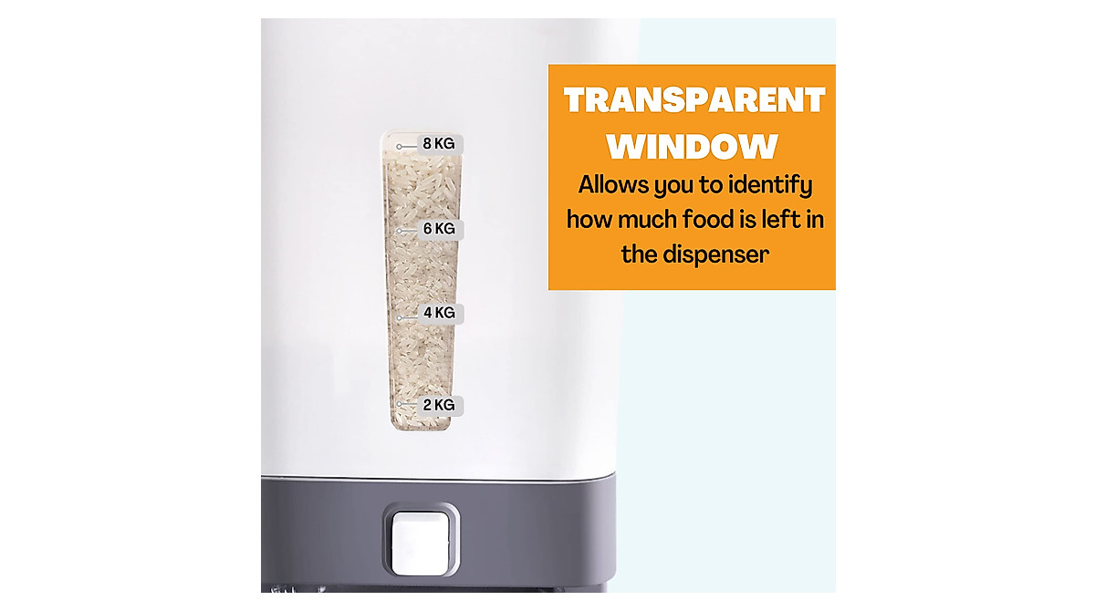 XIOTYO 25LBS Rice Dispenser - Large Capacity Grain Storage Solution