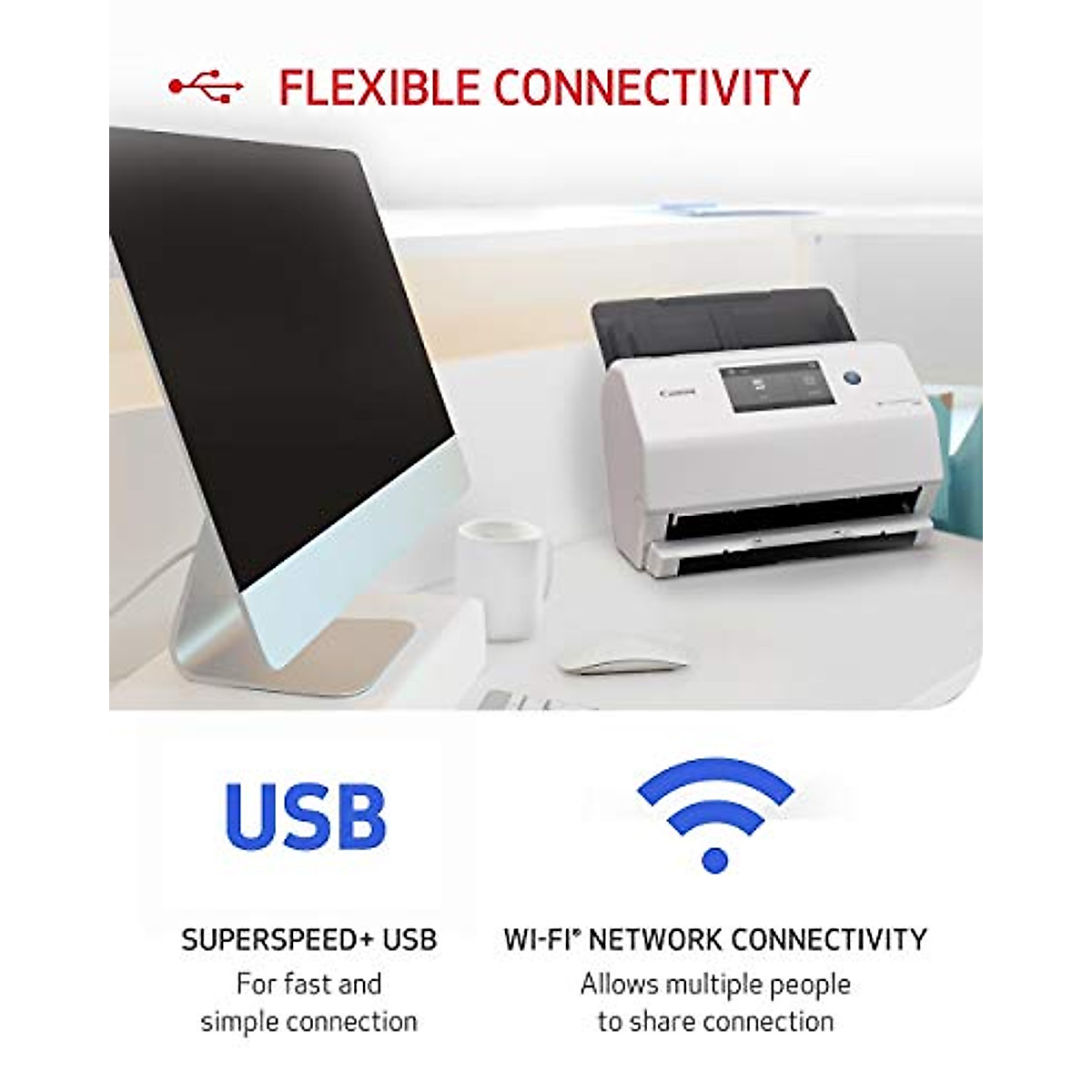 Canon imageFORMULA R50 Business Scanner: Wi-Fi, PC/Mac, Duplex