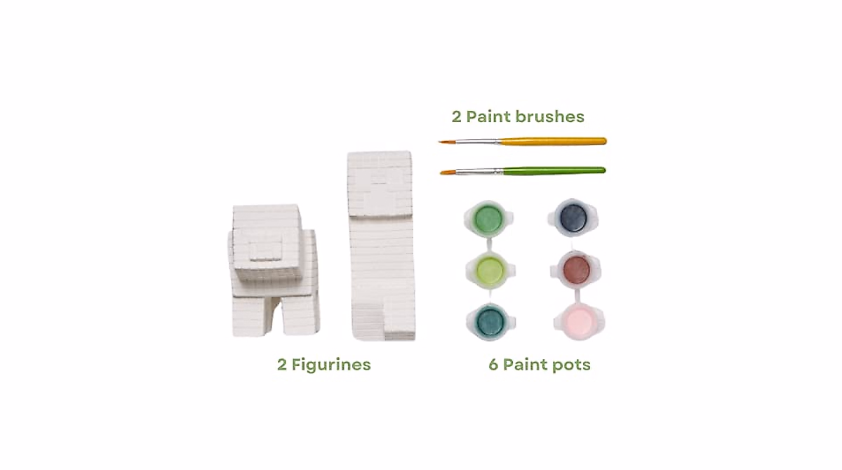 Paint Your Own Minecraft Figurines Art Set