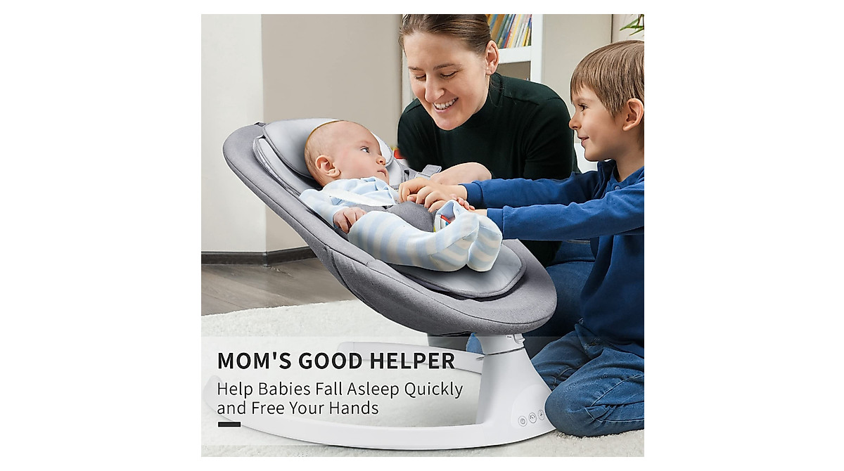 Lupfung Baby Swing: Bluetooth Rocker with 5 Motions