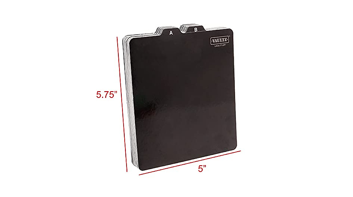 Vaultz A-Z CD & DVD Storage File Guides – Organize Easily