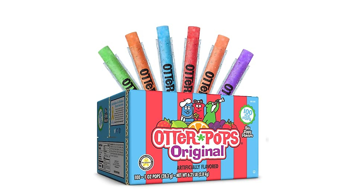 Otter Pops Assorted Freezer Pops - 100 Count Refreshing Summer Treat