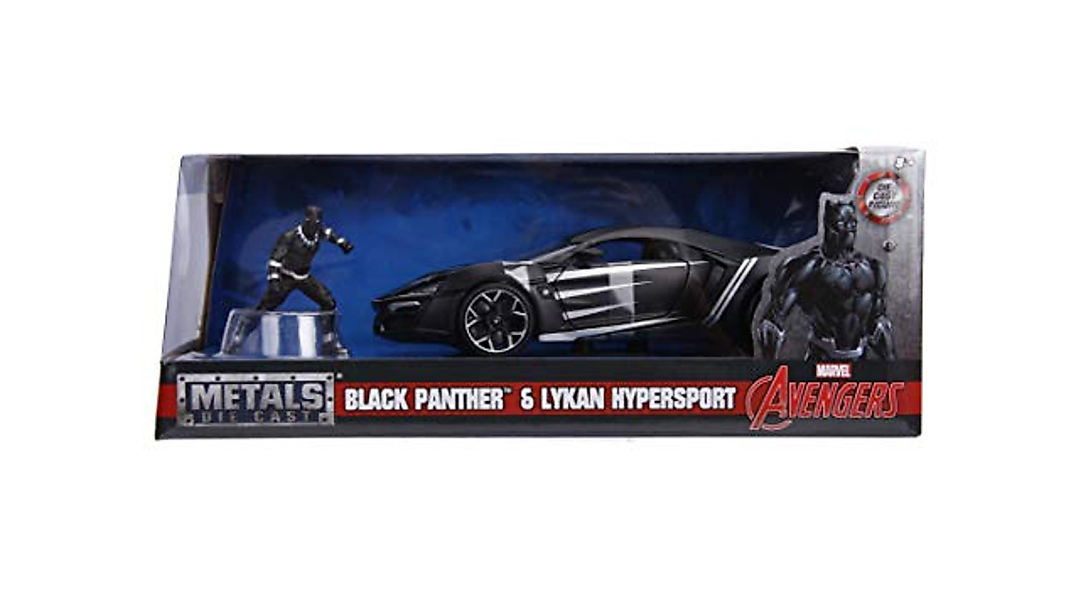 Black Panther & Lykan Hypersport Die-Cast Car - Marvel Collectible