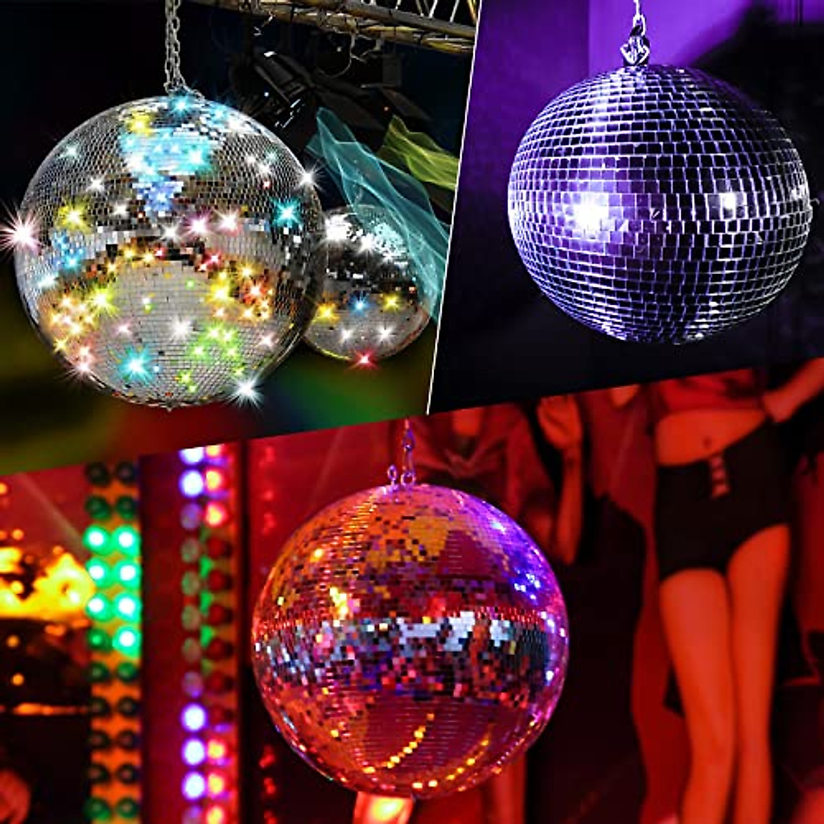 40 Pack Silver Mirror Disco Balls for Party & Decor