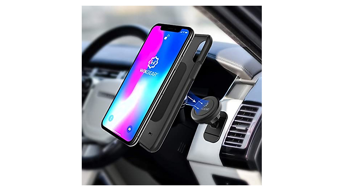 WixGear Magnetic Car Mount 2-Pack | Universal Dashboard Phone Holder