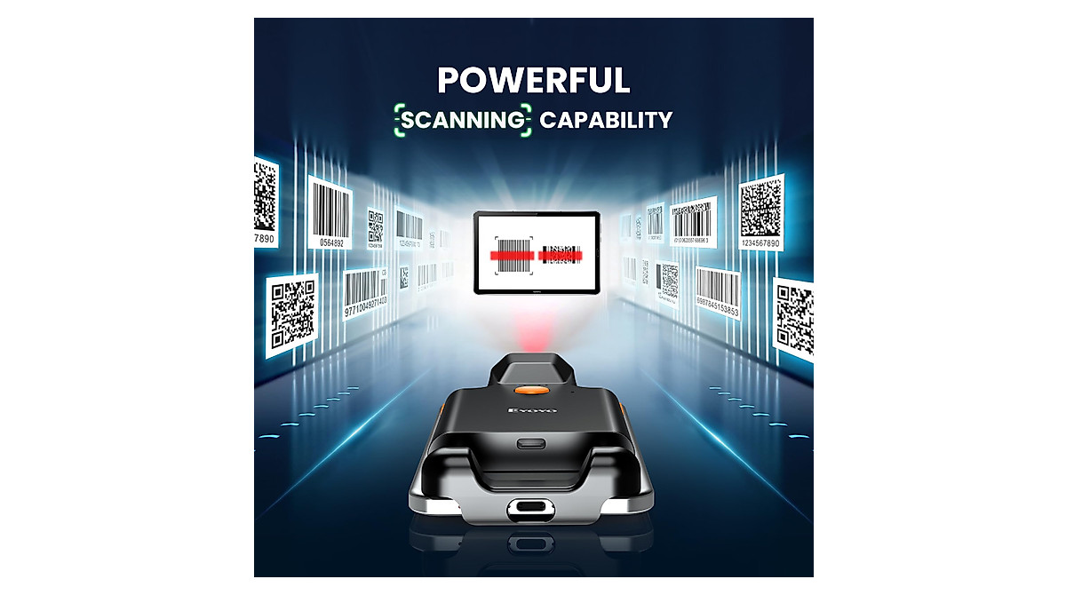 Eyoyo 2D Back Clip Barcode Scanner for Efficient Scanning