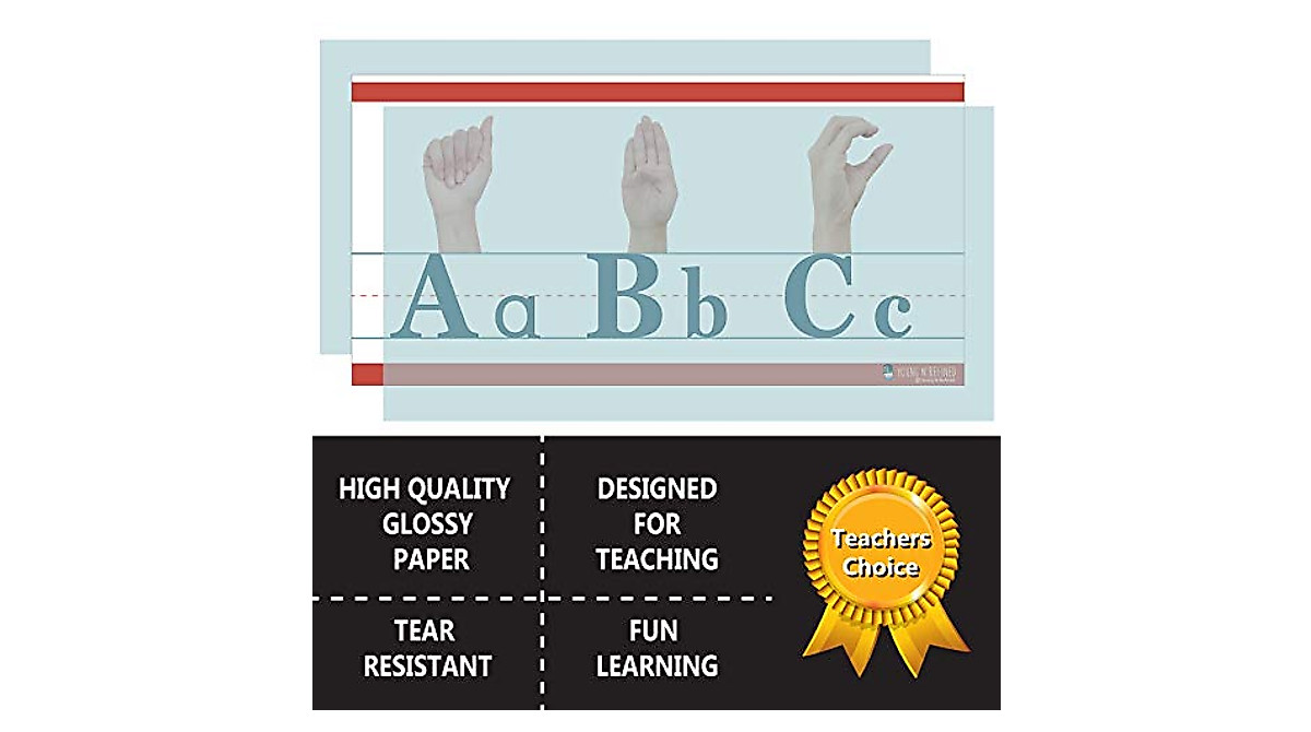 Learn ASL ABC & Counting to 10 - Educational Strip