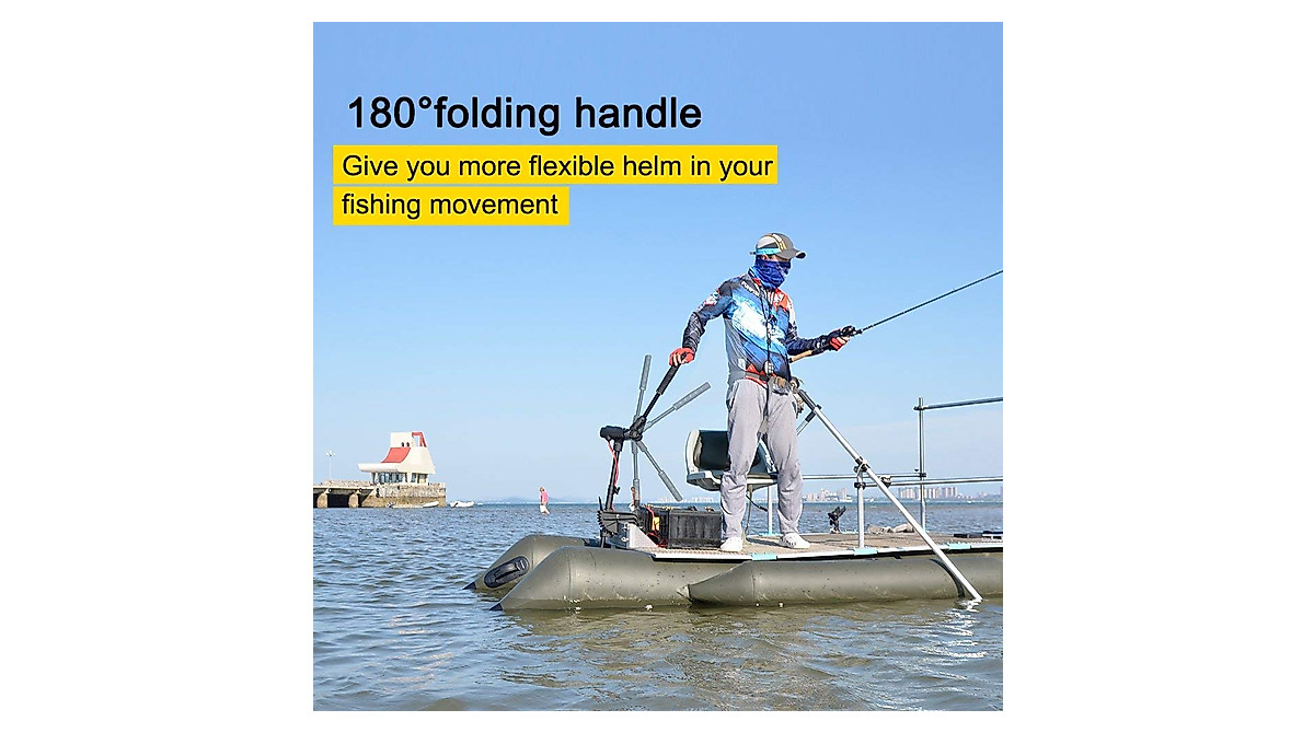 AQUOS Haswing 12V 20LBS 23.6inch Bow Mount Trolling Motor for PF Series ...