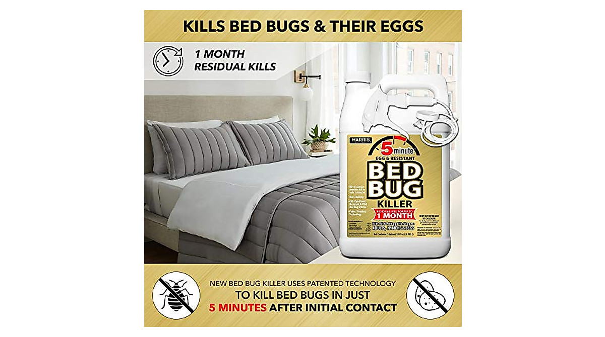 Harris 5 Minute Bed Bug Killer - Odorless & Fast-Acting Spray
