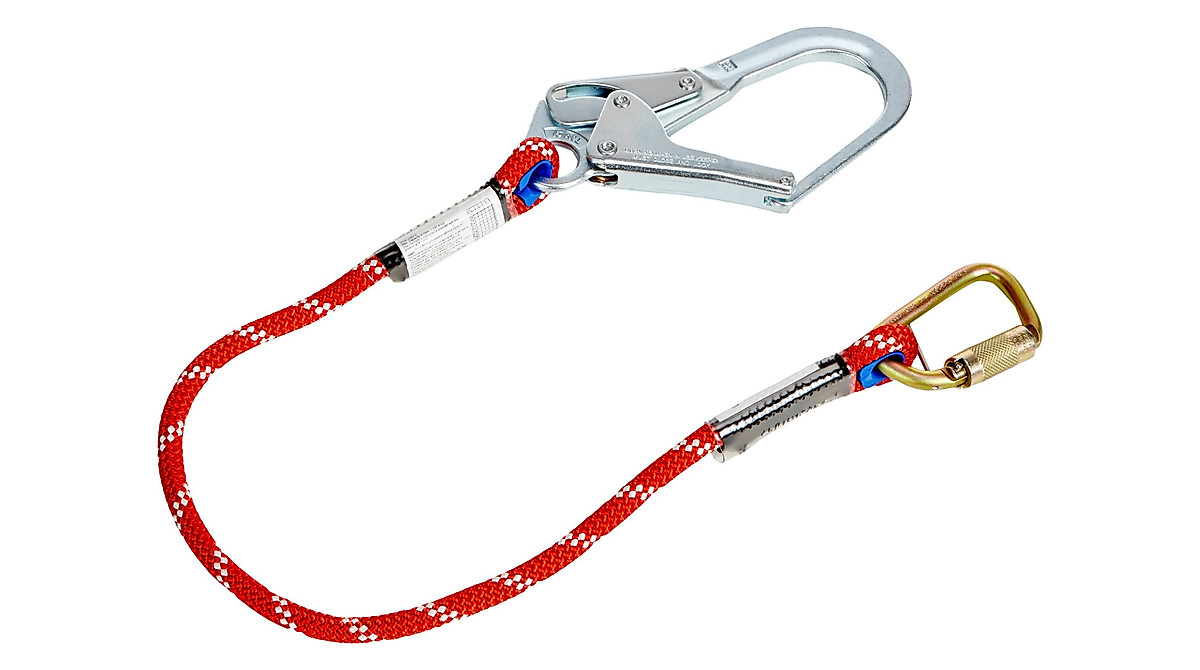 Miller Restraint Lanyard with Kernmantle Rope and Locking Hook