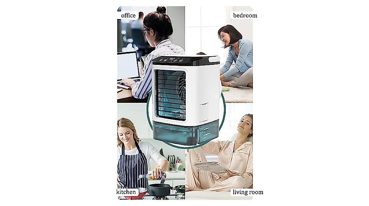 Portable 3-in-1 Air Conditioner - Cooling Mist & Fan for Home