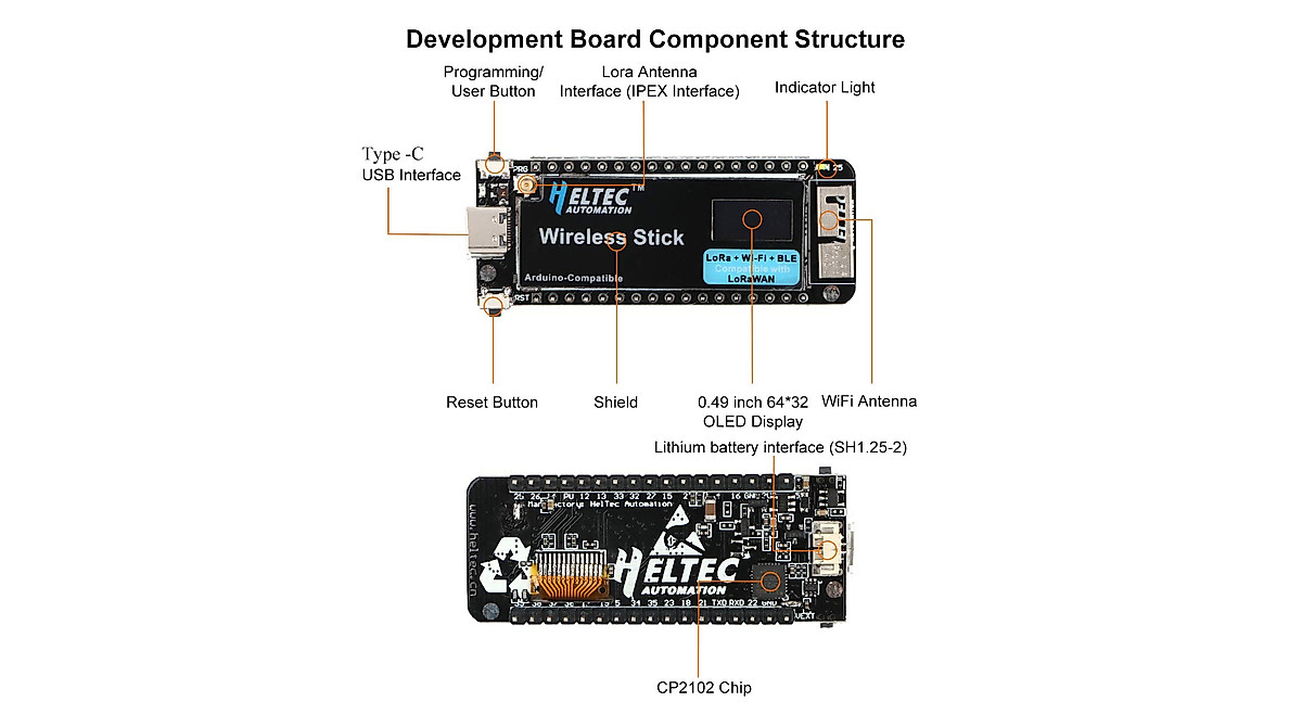 HiLetgo ESP32 LoRa Kit SX1262 - Wireless Dev Board with OLED & Bluetooth