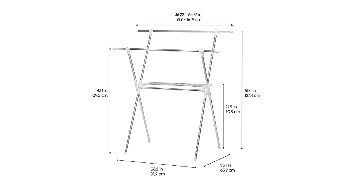 IRIS USA Foldable Drying Rack: Perfect Laundry Solution