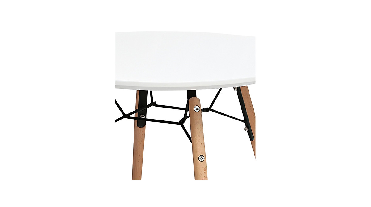 Round White Activity Table for Kids - 2xhome