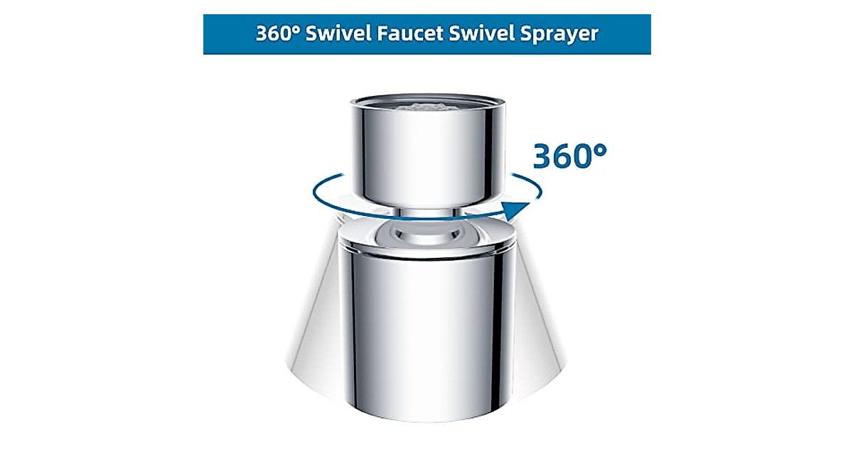 Hygie Rinse 360° Kitchen Faucet Aerator - Dual-Flow Design