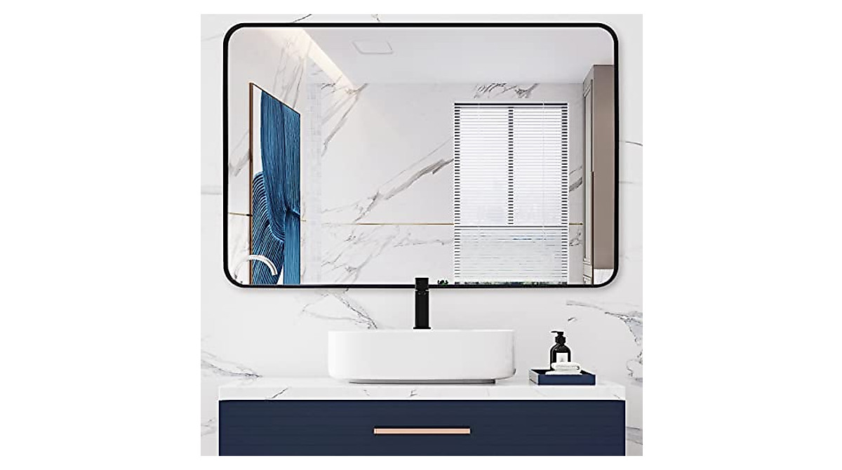 ARTWIND 40x30 Inch Wall Mirror - Modern Bathroom & Vanity Decor