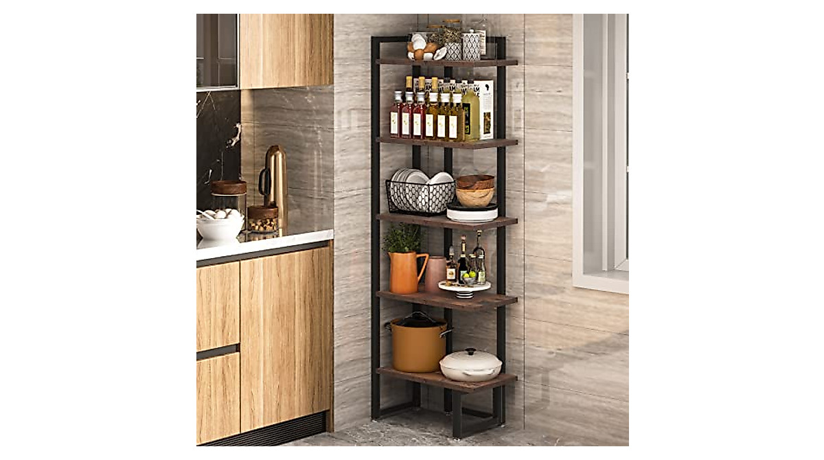 Tribesigns 5-Tier Corner Shelf for Home & Office