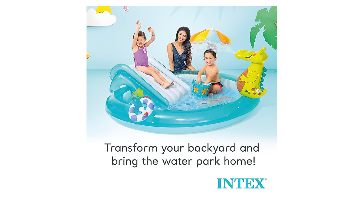 Intex Gator Inflatable Kiddie Pool - Fun for Kids