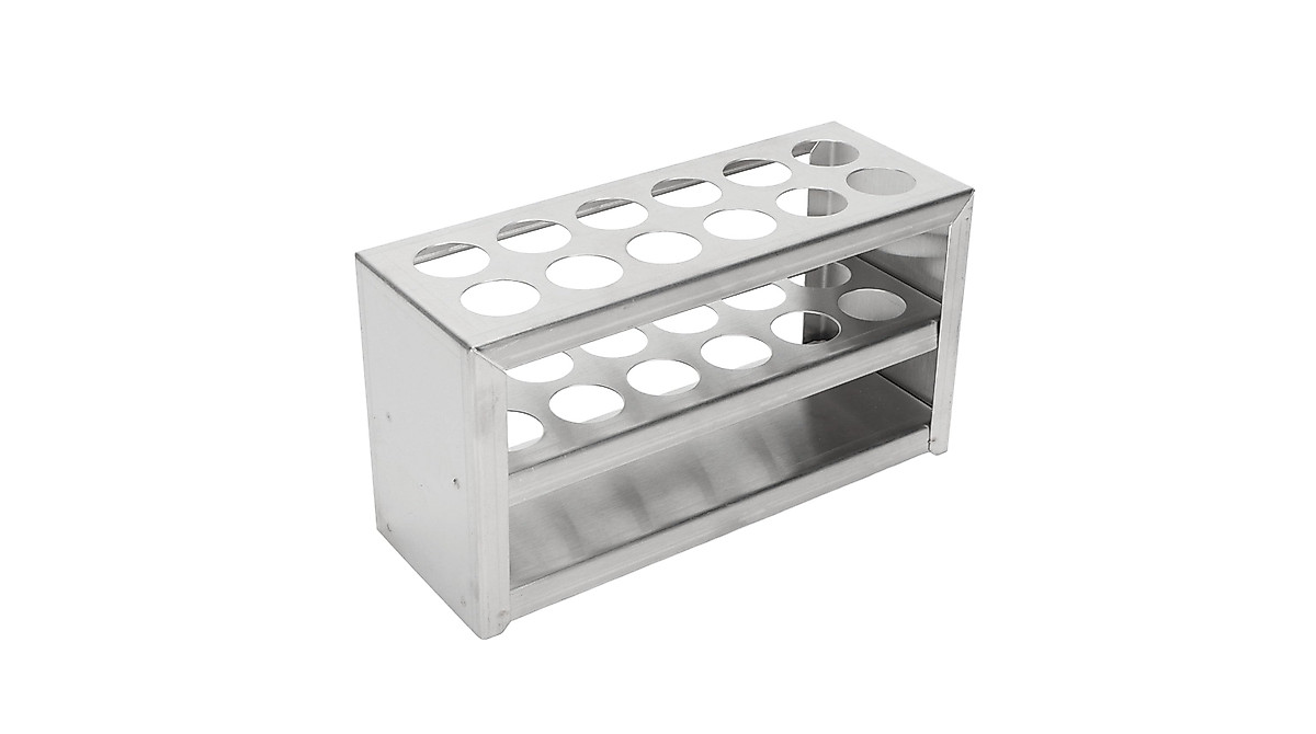 Metal Test Tube Rack: 12-Hole 304 SS, 3-Tier Lab & Home Use