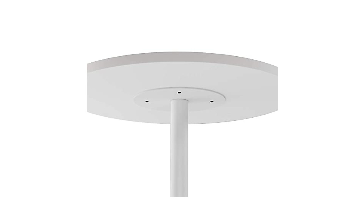 SENGLIDA White Round Dining Table - Compact, Waterproof & Easy to Assemble