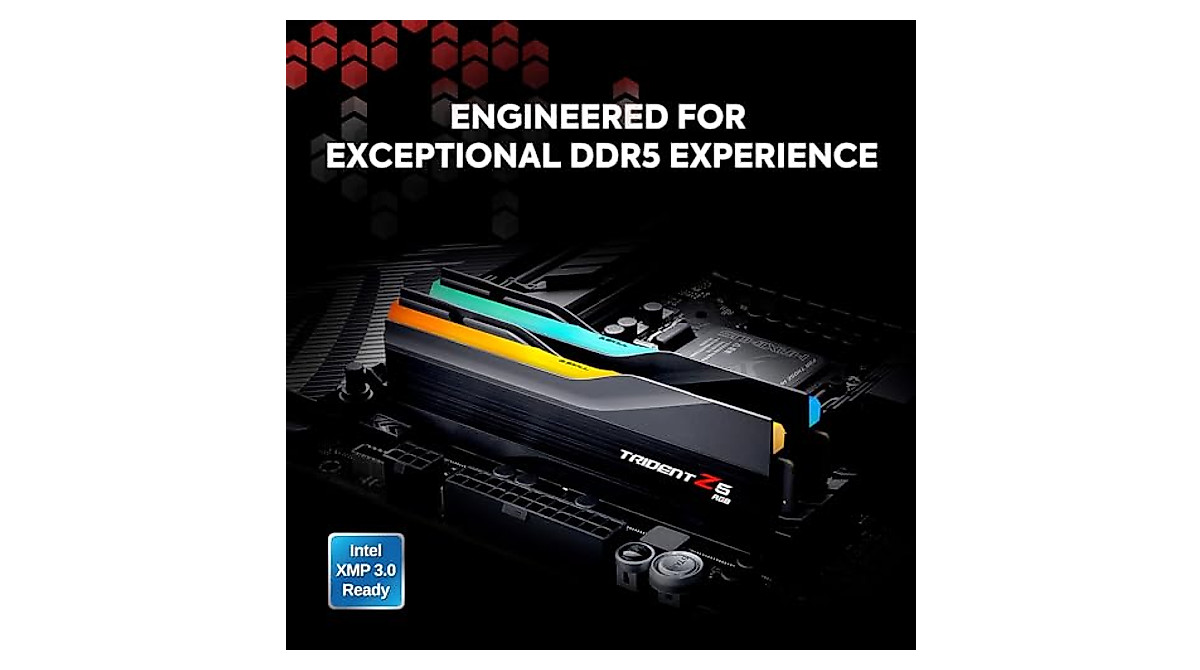 G.SKILL Trident Z5 RGB Series (Intel XMP 3.0) DDR5 RAM 64GB (2x32GB ...