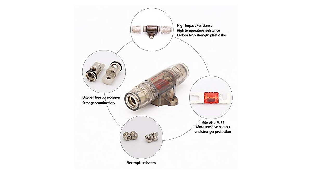 Inline 60A MANL Fuse Holder for Car Audio Protection | Magic Source