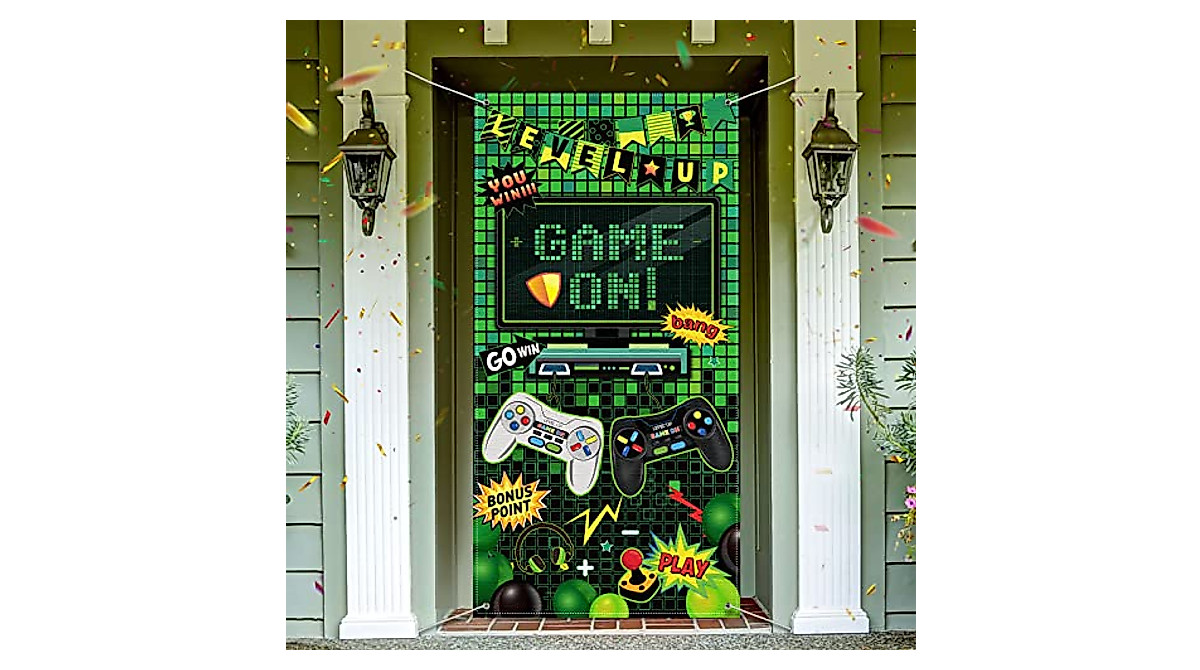 Video Gaming Photo Backdrop for Gamer Parties | 6x3 Feet
