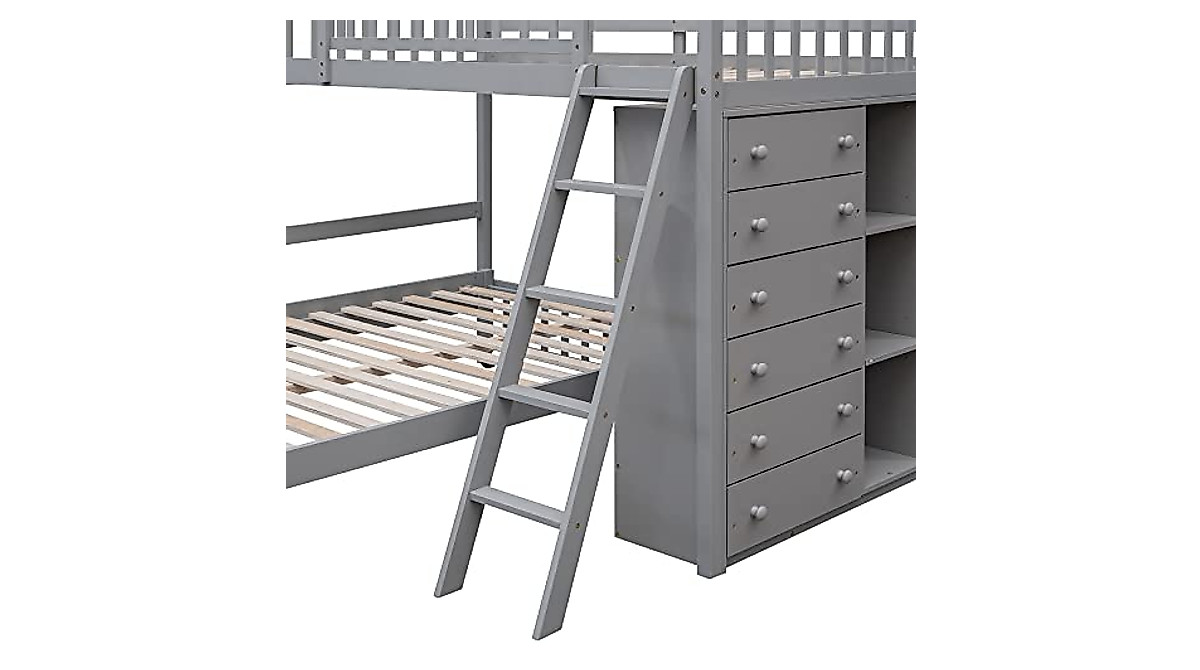 BIADNBZ Twin Over Full Bunk Bed - Stylish & Versatile