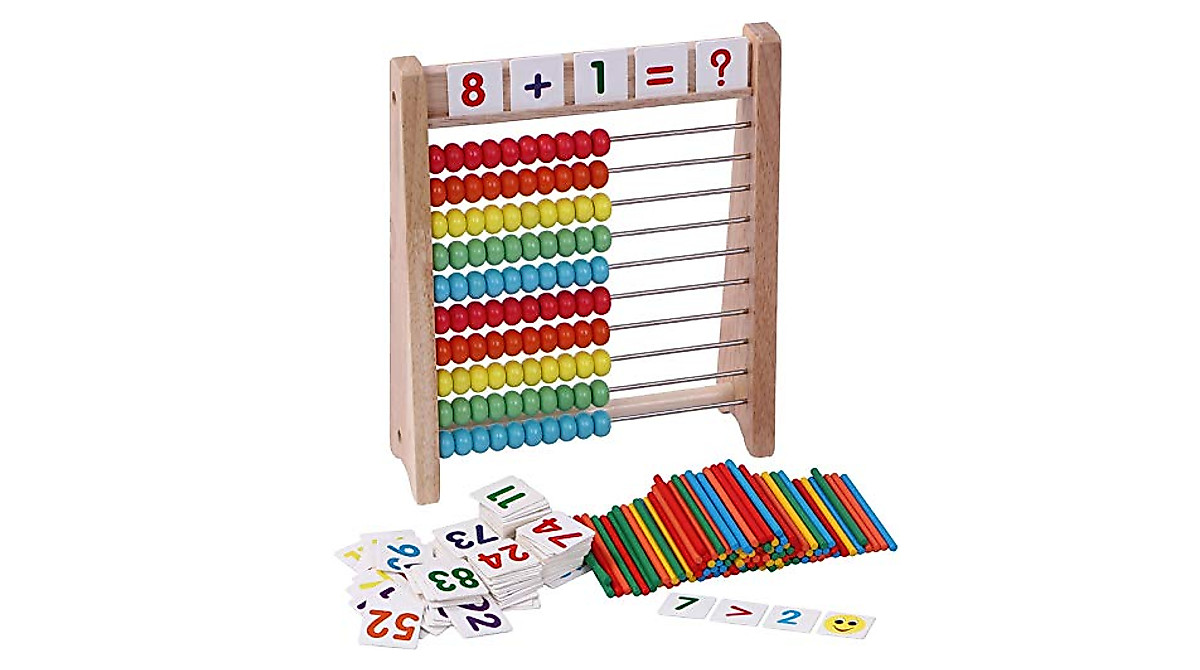 Cltoyvers Wooden Abacus: Fun Math Learning for Kids
